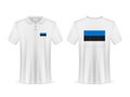 Polo shirt with Estonia flag