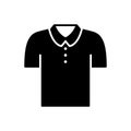 Polo shirt icon for clothes with fashionable looks using collars Royalty Free Stock Photo