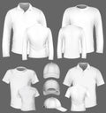 Polo shirt and t-shirt design template