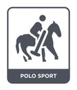 polo sport icon in trendy design style. polo sport icon isolated on white background. polo sport vector icon simple and modern Royalty Free Stock Photo