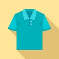 Polo tshirt icon, flat style