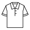 Polo tshirt icon, outline style