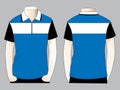 Polo Shirt Design Whith Zip-Placket Vector