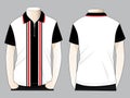 Polo Shirt Design Whith Zip-Placket Vector