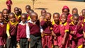 African Primary School Children on their lunch break Royalty Free Stock Photo