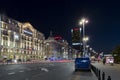 Polonia Hotel in Warsaw during the night Royalty Free Stock Photo