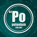 Polonium chemical element.