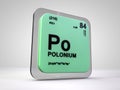 Polonium - Po - chemical element periodic table