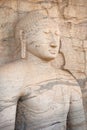 Polonnaruwa, Sri Lanka. Close-up shot Gal Vihara Buddhist statue