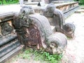 Polonnaruwa, Sri Lanka. The ruins of an ancient temple Royalty Free Stock Photo