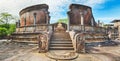 The Polonnaruwa Vatadage. Panorama Royalty Free Stock Photo