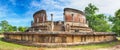 The Polonnaruwa Vatadage. Panorama Royalty Free Stock Photo