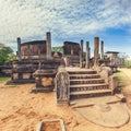The Polonnaruwa Vatadage. Royalty Free Stock Photo