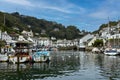 Polperro fishing village and tourist attraction in Cornwall Royalty Free Stock Photo