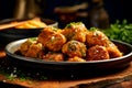 Polpette - Italian meatballs made with ground meat, breadcrumbs, herbs, and cheese