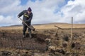 Cutting turf in Ireland