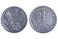 Polska coins Royalty Free Stock Photo