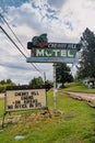 Retro neon sign for the Cherry Hill Motel in the Flathead Lake area