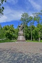 Poltava is a city in Ukraine. The monument to the hetman. Royalty Free Stock Photo