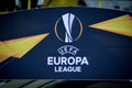 POLTAVA, UKRAINE - October 4, 2018: UEFA Europa League logo and Royalty Free Stock Photo