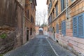 Polverone\'s Alley in Rome (Vicolo del Polverone a Roma Royalty Free Stock Photo