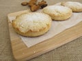 Polvoron shortbread cookies Royalty Free Stock Photo