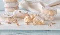 Polvoron - Spanish shortbread Royalty Free Stock Photo