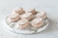 Polvoron - Spanish shortbread Royalty Free Stock Photo