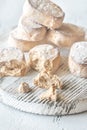 Polvoron - Spanish shortbread Royalty Free Stock Photo