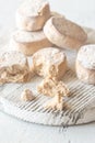 Polvoron - Spanish shortbread Royalty Free Stock Photo