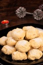 Polvorones with Christmas decoration