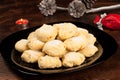 Polvorones with Christmas decoration