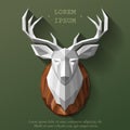 Poly deer head Royalty Free Stock Photo