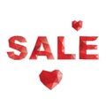 Poly sale. Red hearts.