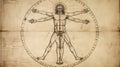 poly Vitruvian image generative AI Royalty Free Stock Photo