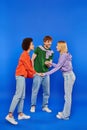 polyamorous family concept, polygamy lovers, young Royalty Free Stock Photo