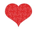 Polyamory puzzle and jigsaw Royalty Free Stock Photo