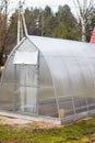 polycarbonate greenhouse side view.