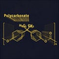 Polycarbonate PC, Structural chemical formula