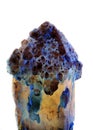 Polychromatic crystal mineral