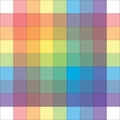 Polychrome Multicolor Spectral Versicolor Rainbow Grid of 9x9 segments. Aquarelle light spectral harmonic colorful palette.