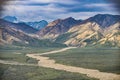 Polychrome Pass, Denali National Park, Alaska Royalty Free Stock Photo