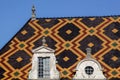 Polychrome roof of the Hospices de Beaune in Burgundy Royalty Free Stock Photo