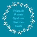 Polycystic ovarian syndrome awareness month