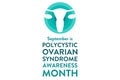 Polycystic Ovarian Syndrome Awareness Month. Template for background, banner, card, poster with text inscription. Vector