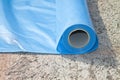 Polyethylene protection vapour barrier to restrict the passage o