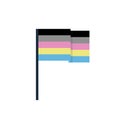 Polygender flag flat icon, vector illustration Royalty Free Stock Photo