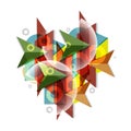 Polygeometric abstract background Royalty Free Stock Photo