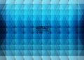 Polygon abstract on blue gradient background. Light blue gradient vector shining triangular pattern. An elegant bright illustratio Royalty Free Stock Photo