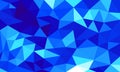 Polygon abstract mosaic vector background, triangle low poly style blue gradient illustration graphic background Royalty Free Stock Photo